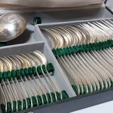 37-piece silver-plated Art Deco cutlery set