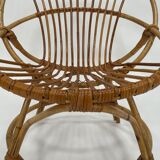 Vintage rattan chair by Dirk van Sliedregt Rohe Noordwolde 1960 in the Netherlands