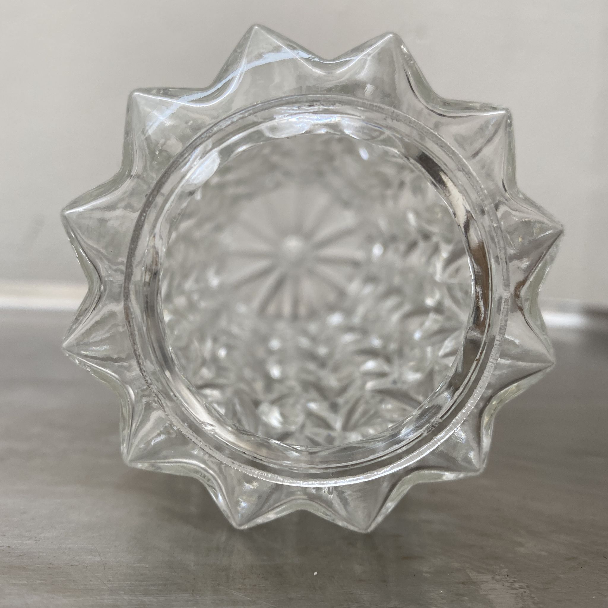 Lot 3 old vintage molded glass pendant lamps