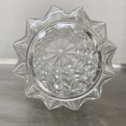 Lot 3 old vintage molded glass pendant lamps
