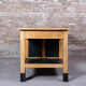Comptoir en bois massif plateau acier