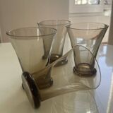 Set of smoked glasses