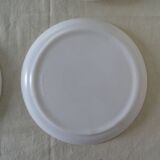 4 plates dessert flowers Arcopal lotus