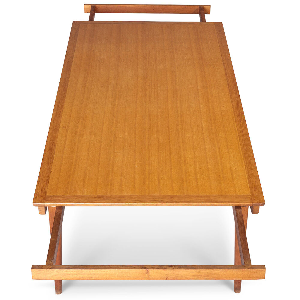 Scandinavian vintage oak living room table