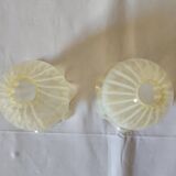 Set of 2 colored crystal lampshades