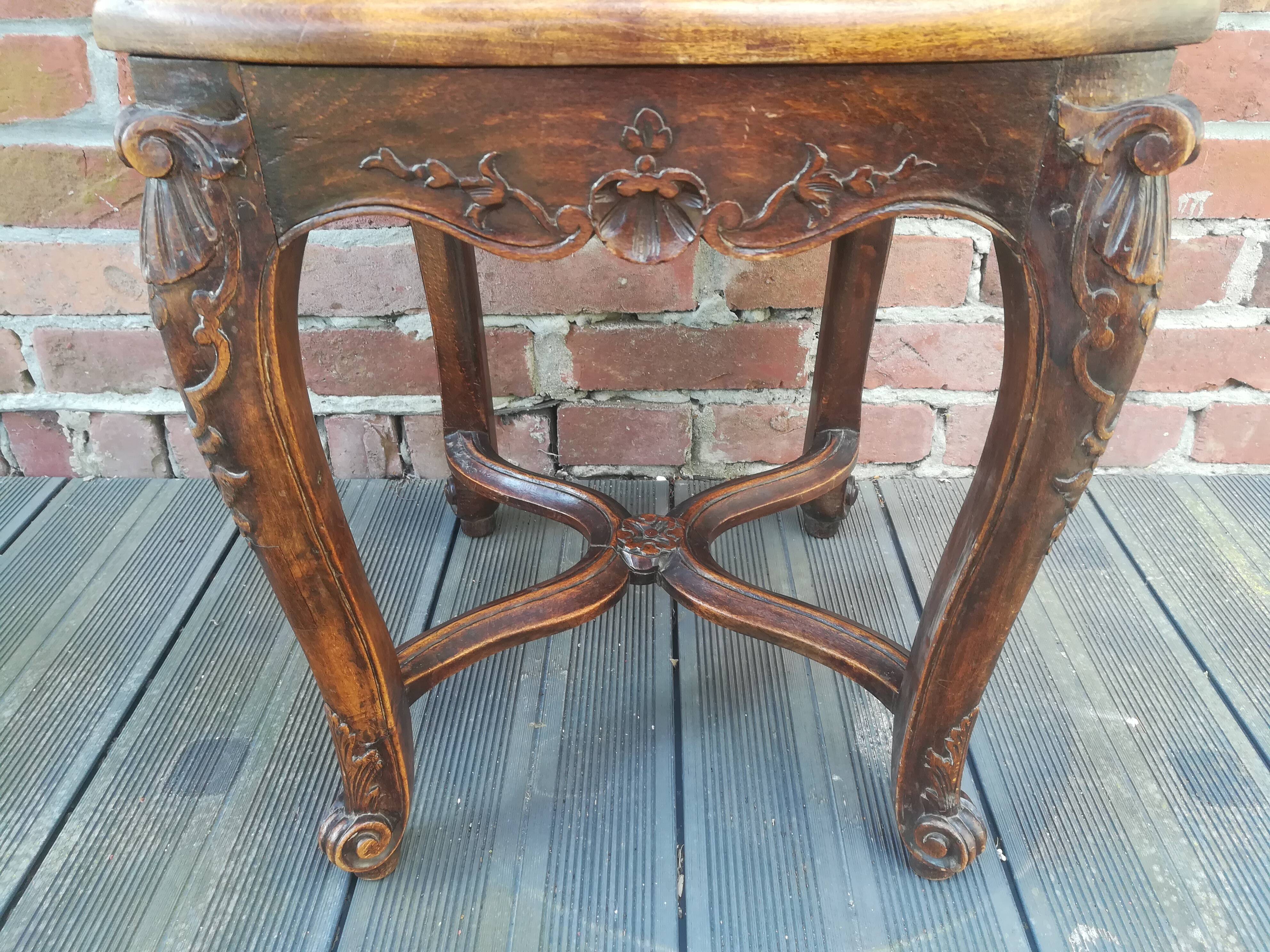 Louis XV style cane chair in beech