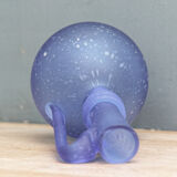 Blown glass vase, bubbled