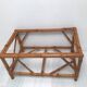 Vintage coffee table in real bamboo and glass 60/70