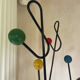 Coat rack attributed to Roger Ferraud (1890-1964) model "treble clef"
