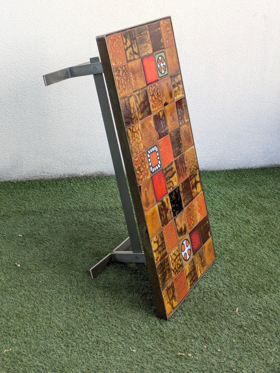 Vintage ceramic coffee table by Jean Gregorieff for Roche Bobois.