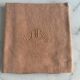 6 serviettes de table anciennes, teintes monogramme AB