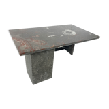 Vintage fossil stones coffee table, 1970s