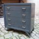 Commode années 30 relooké gris anthracite