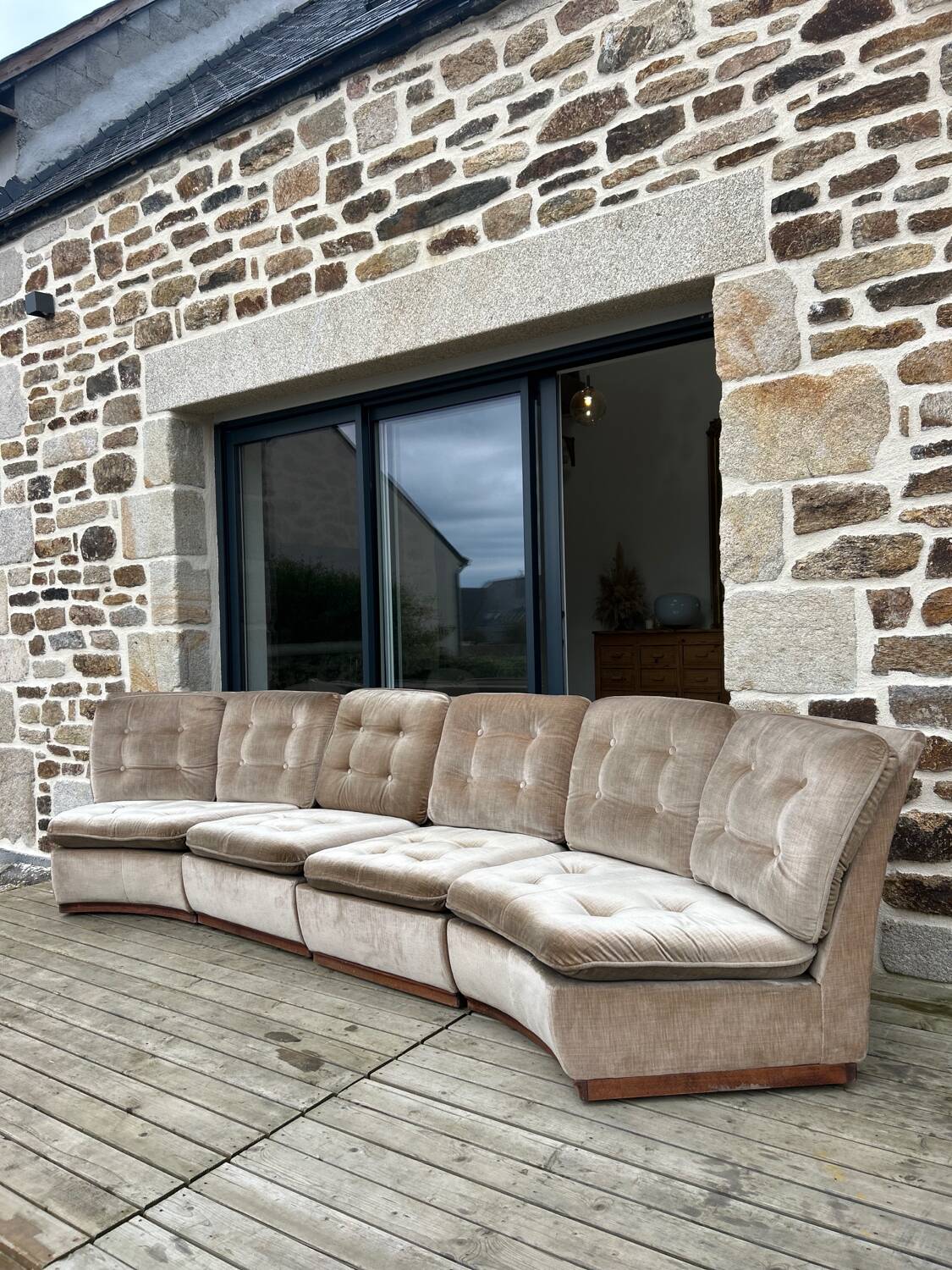 Vintage modular sofa from the 1970s