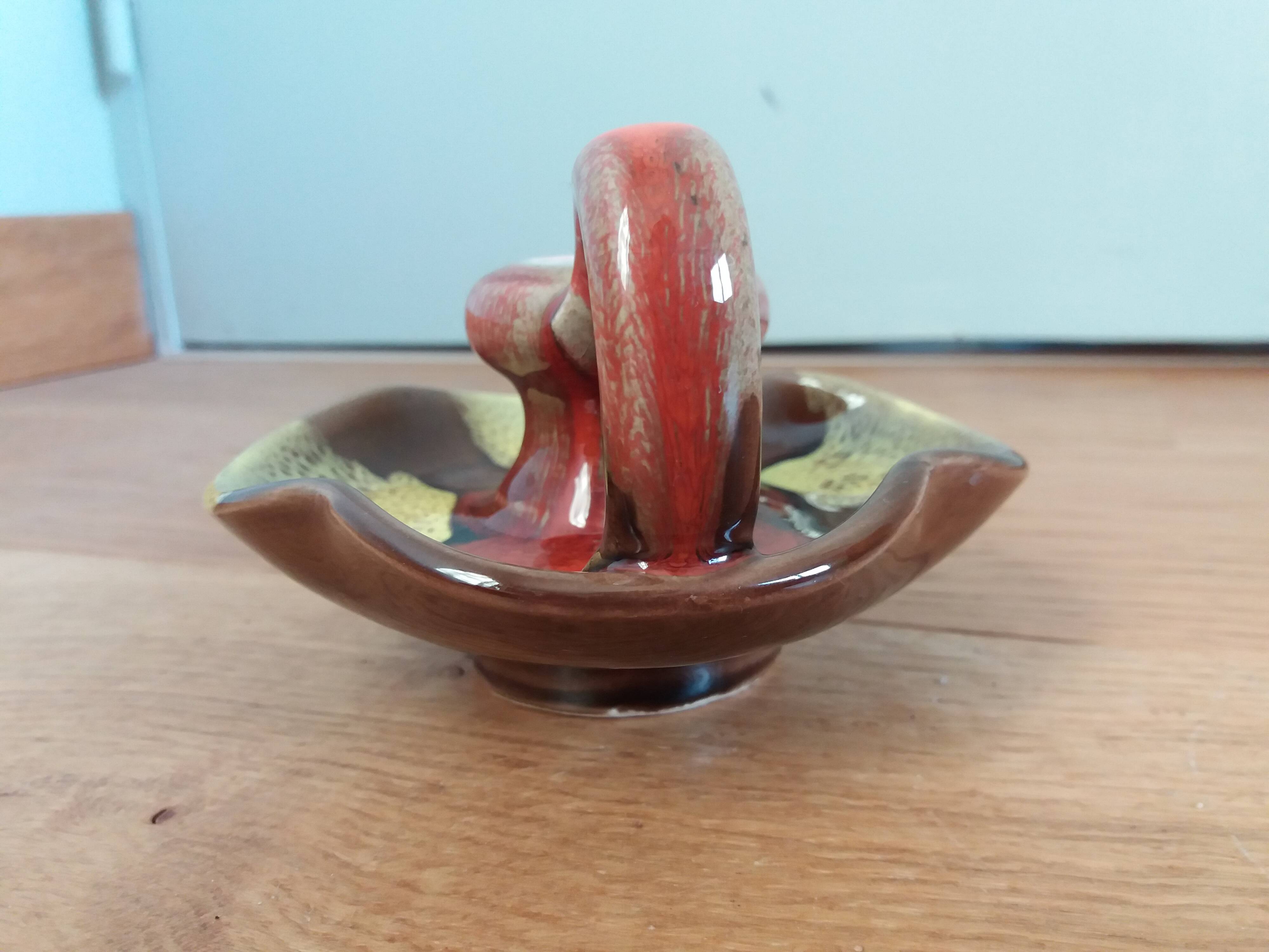 Bougeoir céramique flammée Vallauris