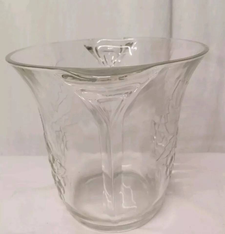 Crescendo vintage glass champagne bucket