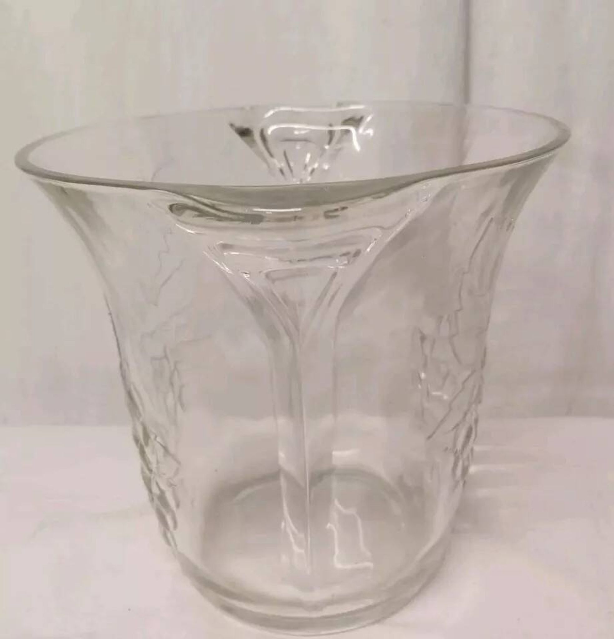 Seau à champagne crescendo en verre vintage