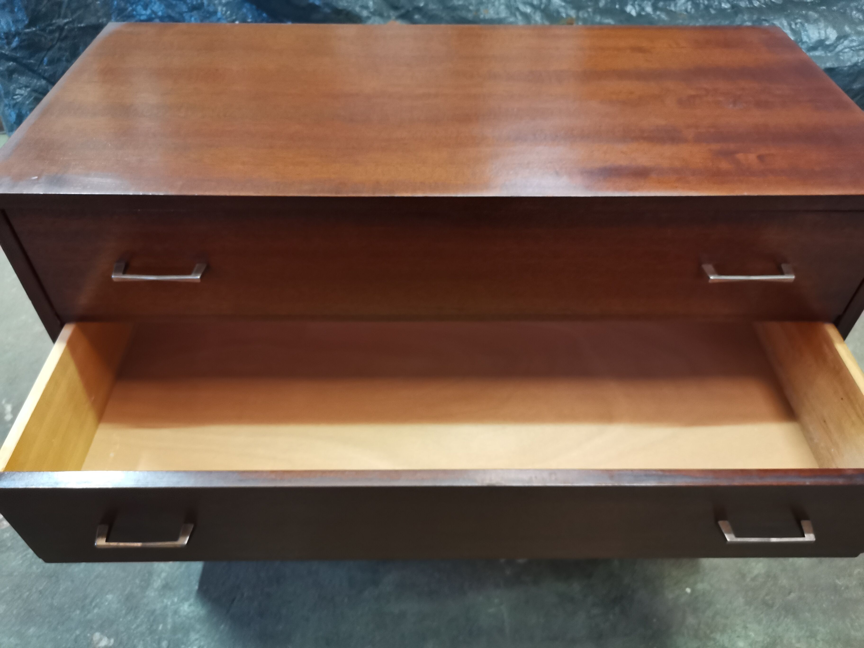 Commode vintage à quatre tiroirs, années 60-70