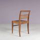1950s side chair in beech wood by René Gabriel, France