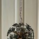 Italian sputnik murano glass smoked glass and metal, 1960s