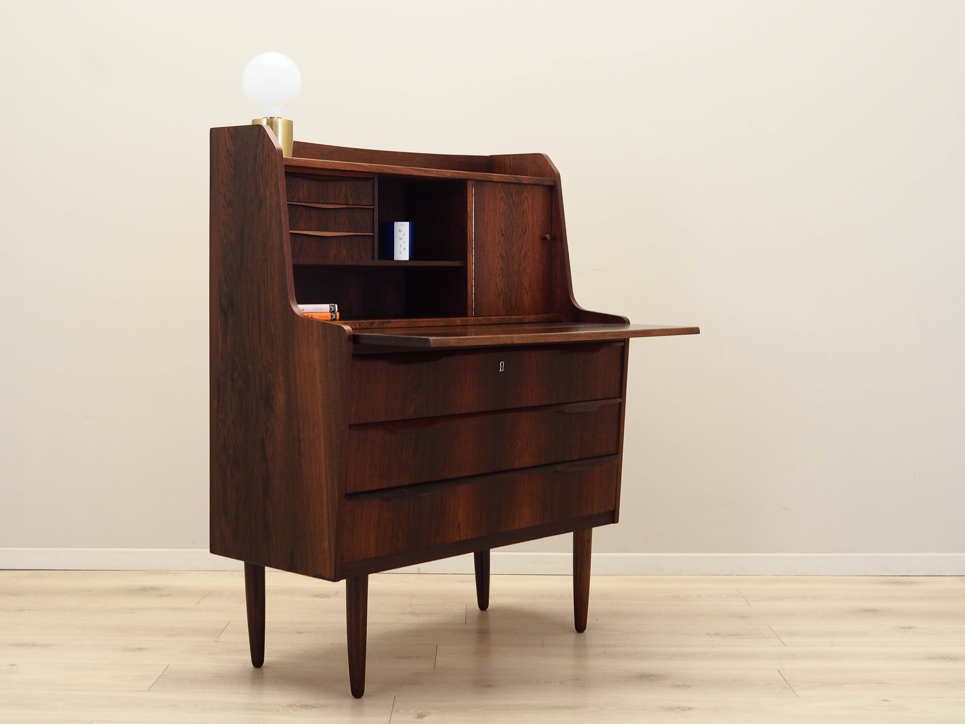 Rosewood secretary, Danish design, 1970s, production: Denmark