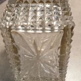 Jewelry box in cut crystal and brass