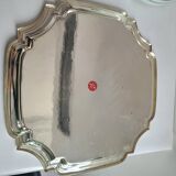 Round silver tarnish-resistant tray