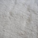 Vintage ecru natural wool round rug