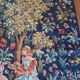 Grande tapisserie Jules Pansu –  La Dame au coffret  – Point d’Halluin