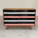 U-453 pink chest of drawers with 8 drawers by Jiri Jiroutek for Interier Praha 1960