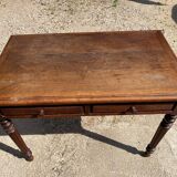 Oak desk with 2 drawers, 97 x 58 cm