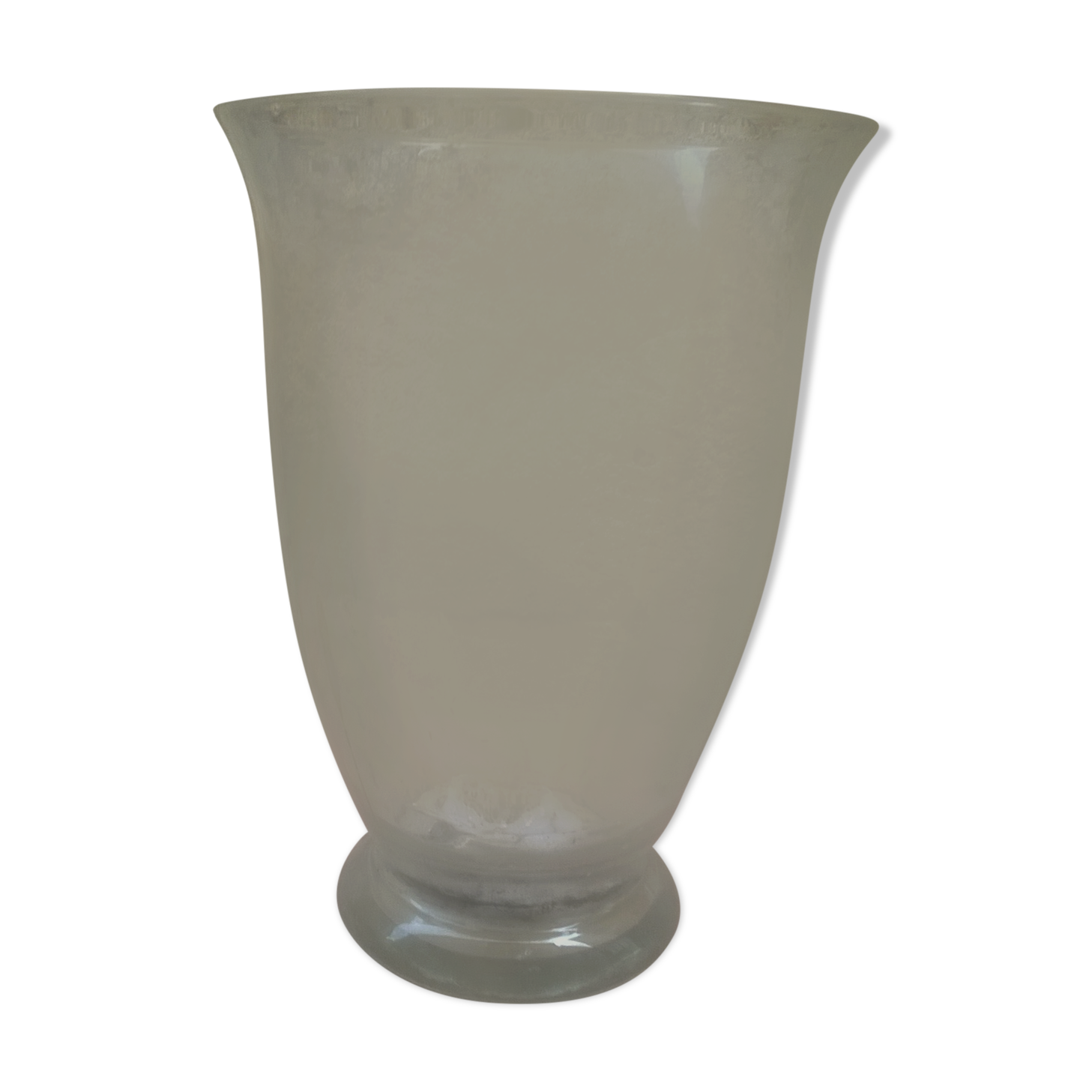 Vintage glass cut vase