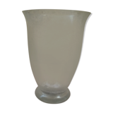 Vintage glass cut vase