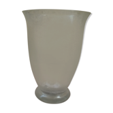 Vintage glass cut vase