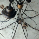 Wrought iron chandelier