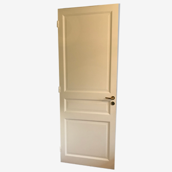 Wooden door with moldings