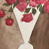 Watercolor with bouquet of roses