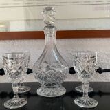Bohemian crystal liqueur service
