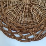 Wicker tray wall decoration