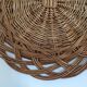 Wicker tray wall decoration