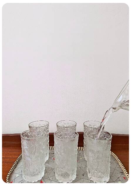 Service à boissons vintage Italien Borgonovo "Nevada" – 7 pièces