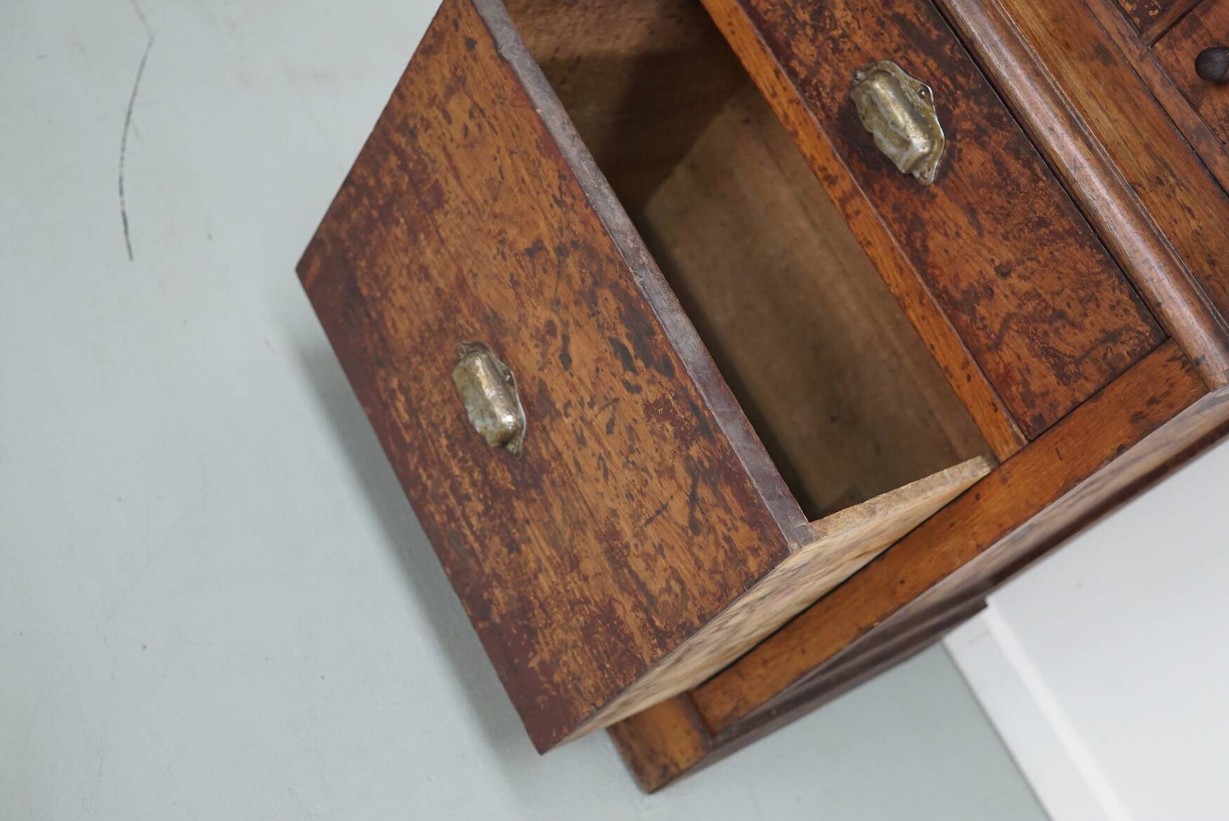Jeweller's / Watchmaker's Cabinet in French Oak, Early 20th Century