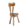 French nursing chair hand-carved in chestnut around 1760