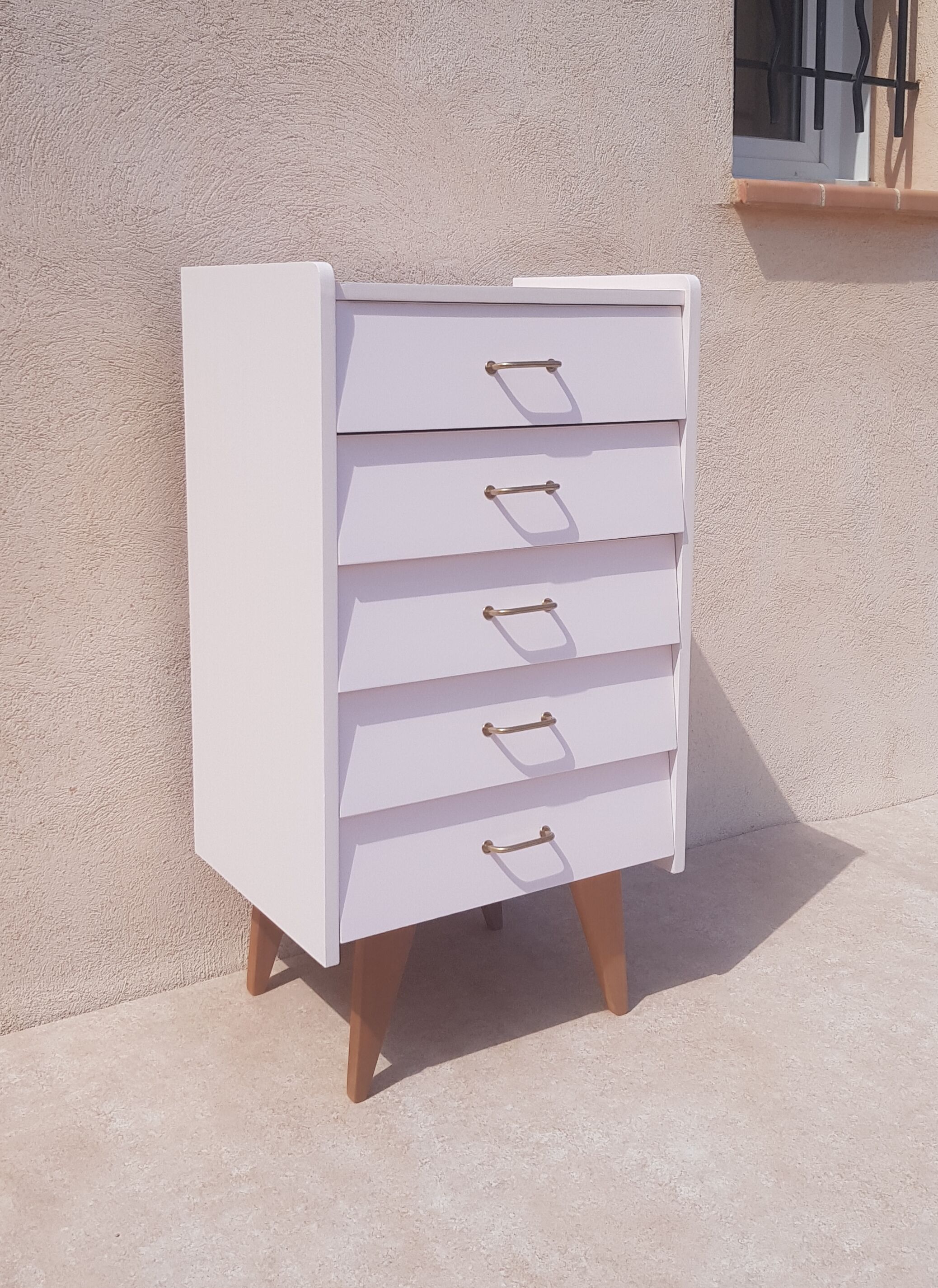 Chiffonnier vintage pieds compas