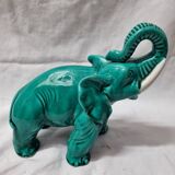 Enamelled ceramic elephant from 1950, St Clément