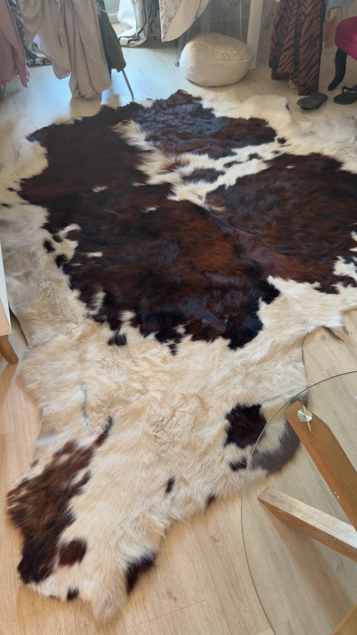 Tapis peu de vache naturel Ligne Roset