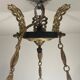 Antique bronze chandelier, Empire style, late 19th century.