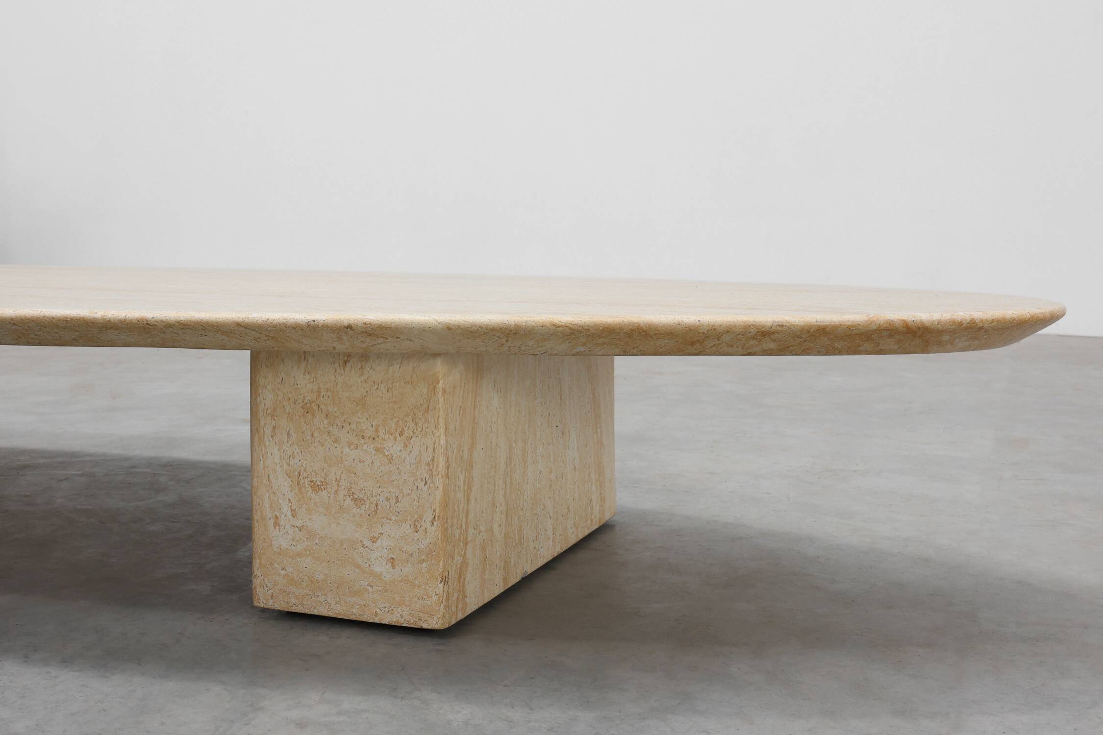 Travertine‑Look Coffee Table by Eichholtz, Germany, 20th Century