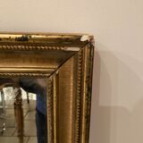 Rectangular gold leaf mirror