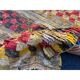 Tapis Tulu turc antique avec motif à carreaux